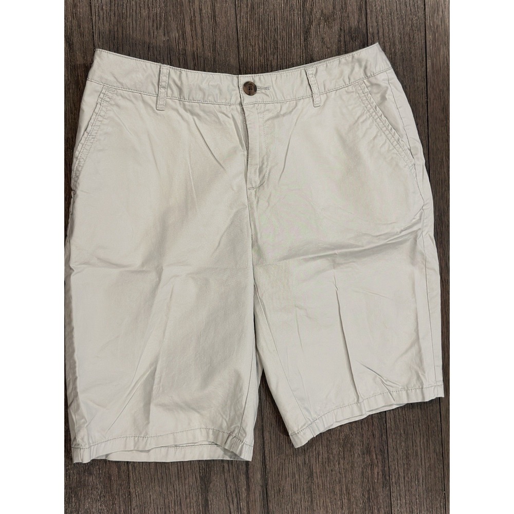 Merona 100% Cotton 10.5" Chino Shorts Women's Sz 6 lightweight walking casual